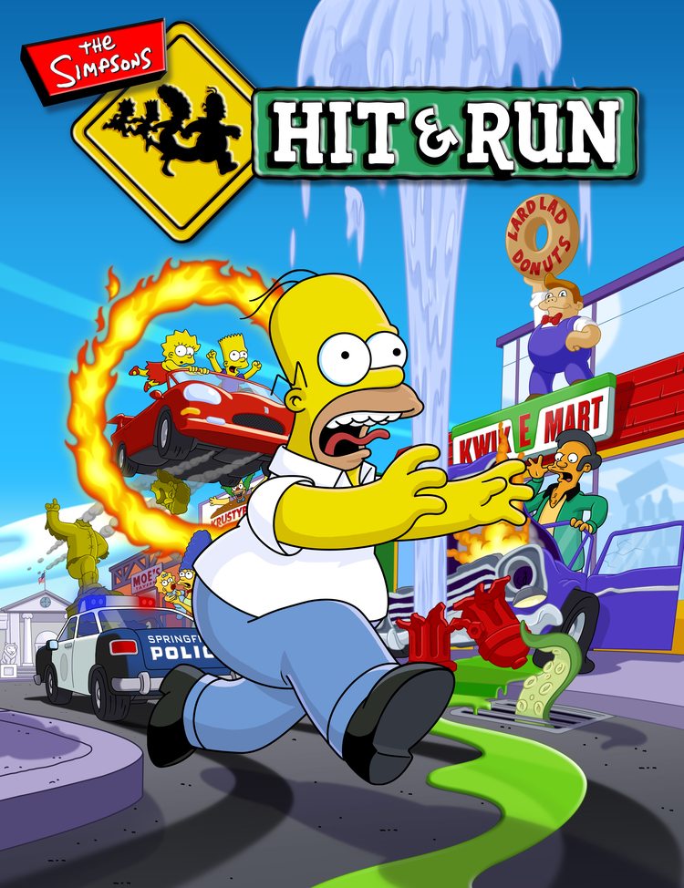 the simpsons hit and run cover